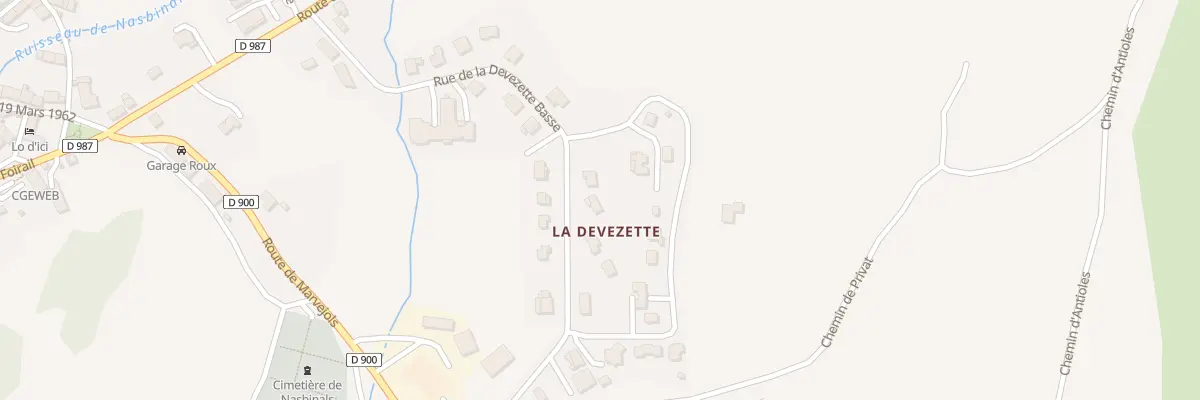Plan du 27 Rue de la Devezette Basse à Nasbinals