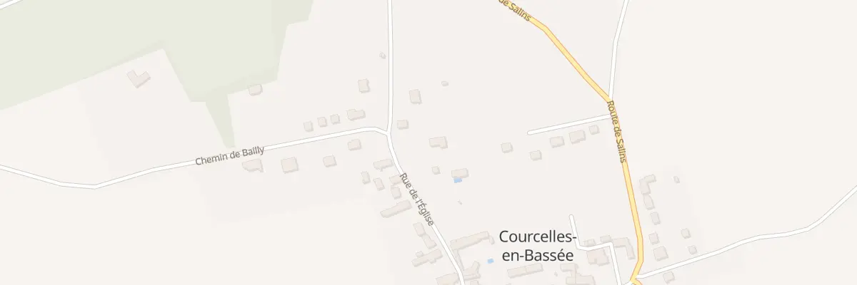Plan du 8 Rue de l’Eglise à Courcelles-en-Bassée