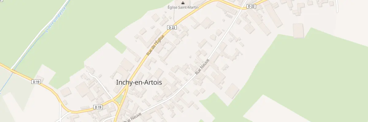 Plan du 20 Rue Neuve à Inchy-en-Artois