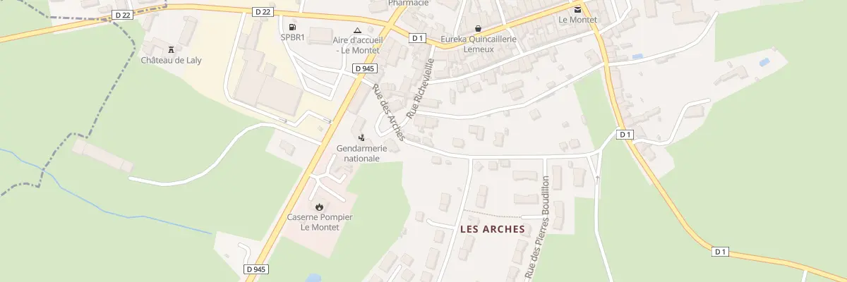 Plan du 6 Rue des Arches au Montet
