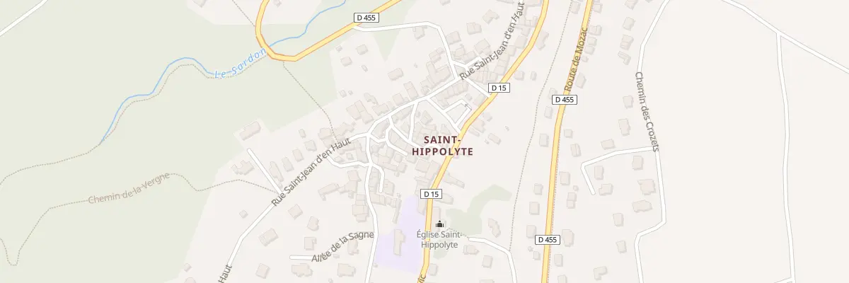 Plan du 6 Rue des Granges St Hippolyte à Châtel-Guyon