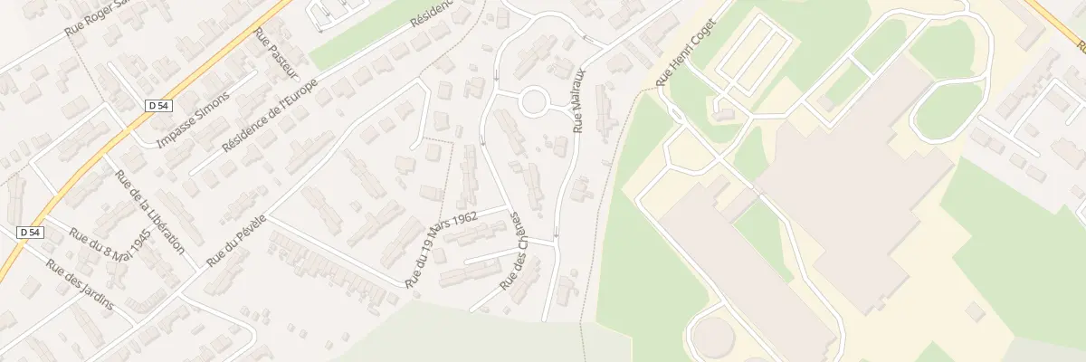 Plan du 34 Rue Malraux à Thumeries