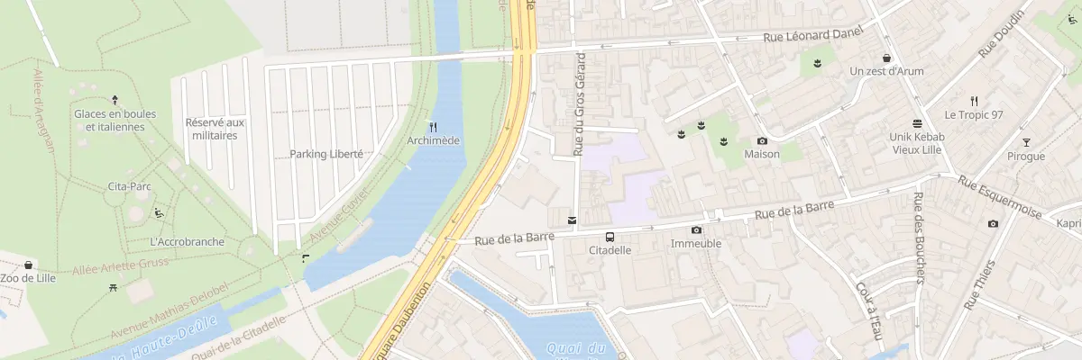 Plan du 112 Rue de la Barre à Lille