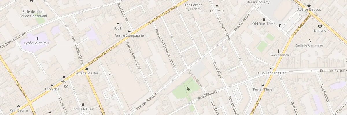 Plan du 38 Rue de Vieille Aventure à Lille