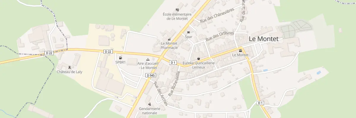 Plan du 40 Gr Grande Rue au Montet