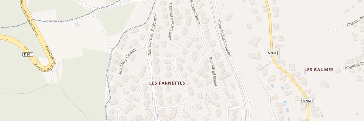 Plan du 26 Rue Auguste Renoir à Chamalières