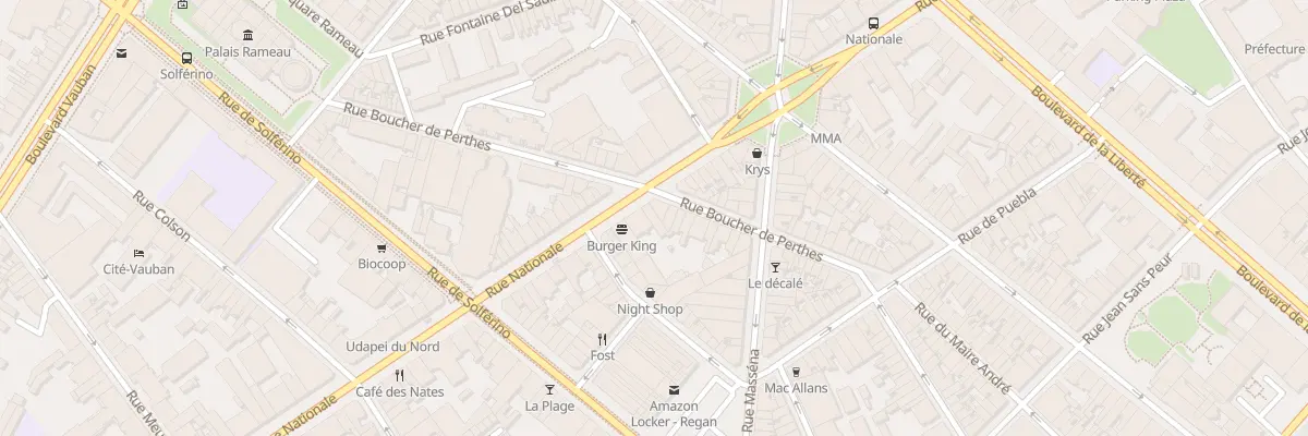 Plan du 145 Rue Nationale à Lille