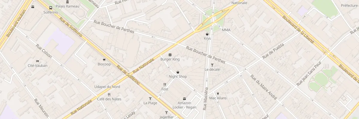 Plan du 147 Rue Nationale à Lille