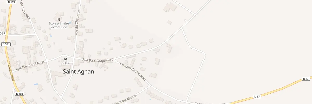 Plan du 14 Rue Paul Grappillard à Saint-Agnan