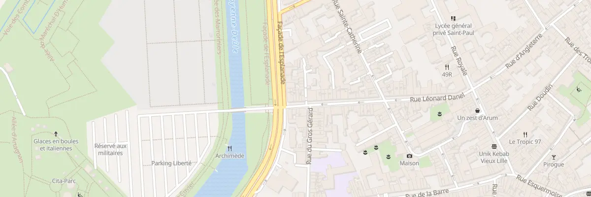 Plan du 74 Rue Léonard Danel à Lille