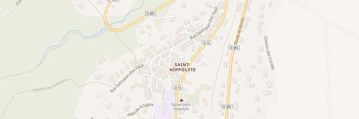 Plan du 1 Pl de la Deportation St Hippo à Châtel-Guyon