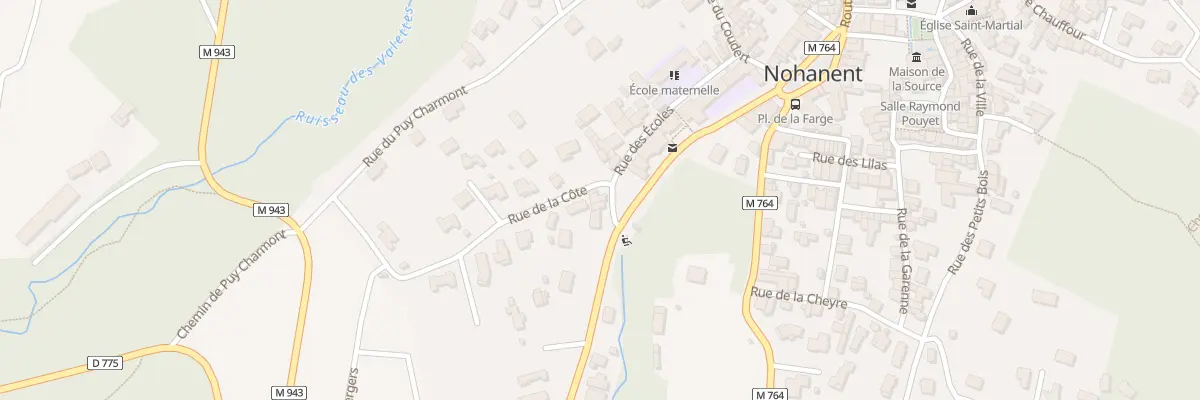 Plan du 34 Rue des Ecoles à Nohanent