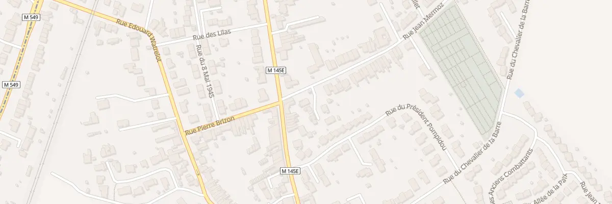 Plan du 2 Rue Jean Mermoz à Templemars