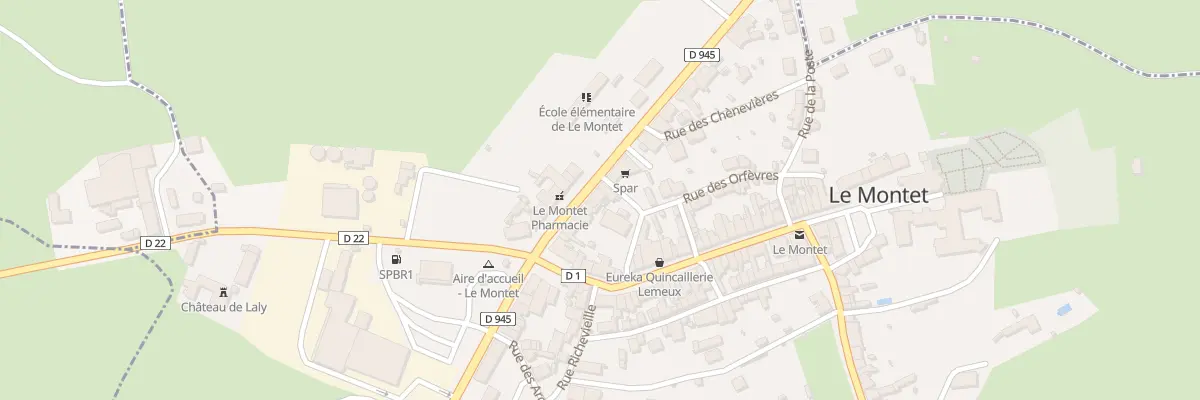 Plan du 23 N Rte Nationale à Tronget