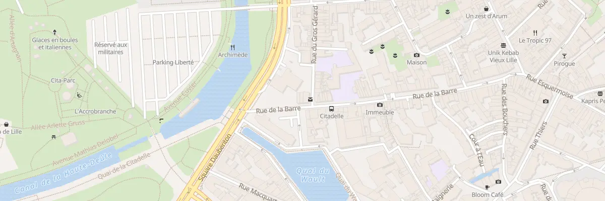 Plan du 108 Rue de la Barre à Lille