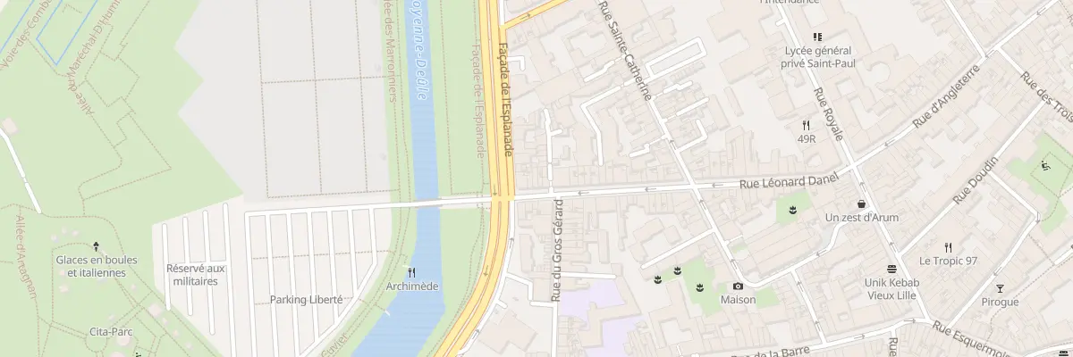 Plan du 72 Rue Léonard Danel à Lille