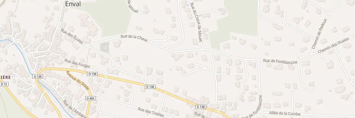 Plan du 18 Rue de la Chave à Enval