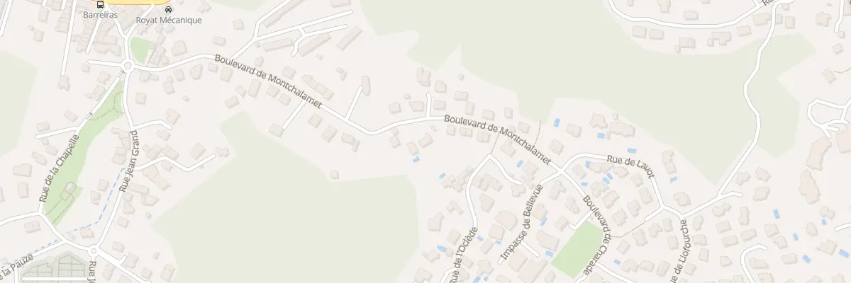 Plan du 38 Bd de Montchalamet à Royat