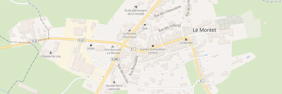 Plan du 38 Gr Grande Rue au Montet