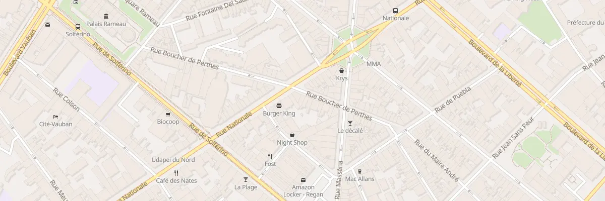 Plan du 78 Rue Boucher de Perthes à Lille