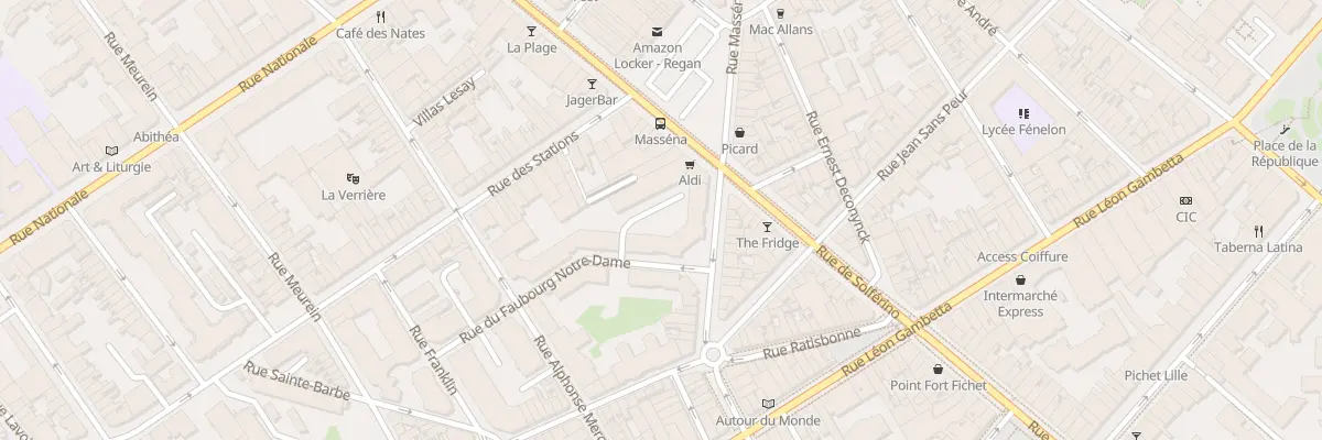 Plan du 2 Rue du Faubourg Notre Dame à Lille
