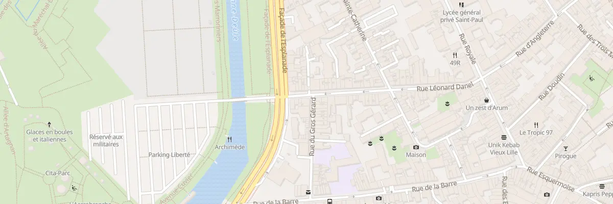 Plan du 69 Rue Léonard Danel à Lille