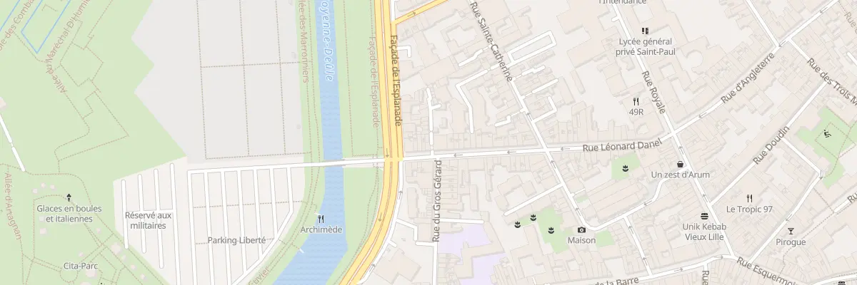 Plan du 68 Rue Léonard Danel à Lille