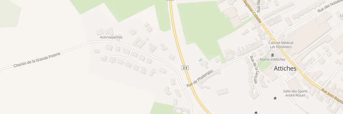 Plan du 20 Rue de la Grande Poterie à Attiches