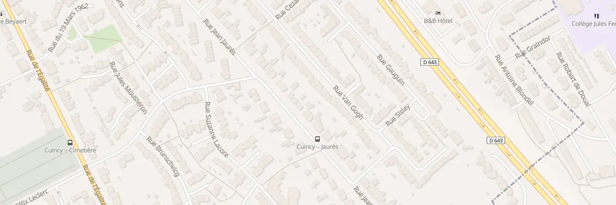Plan du 395 Rue Jean Jaurès à Cuincy