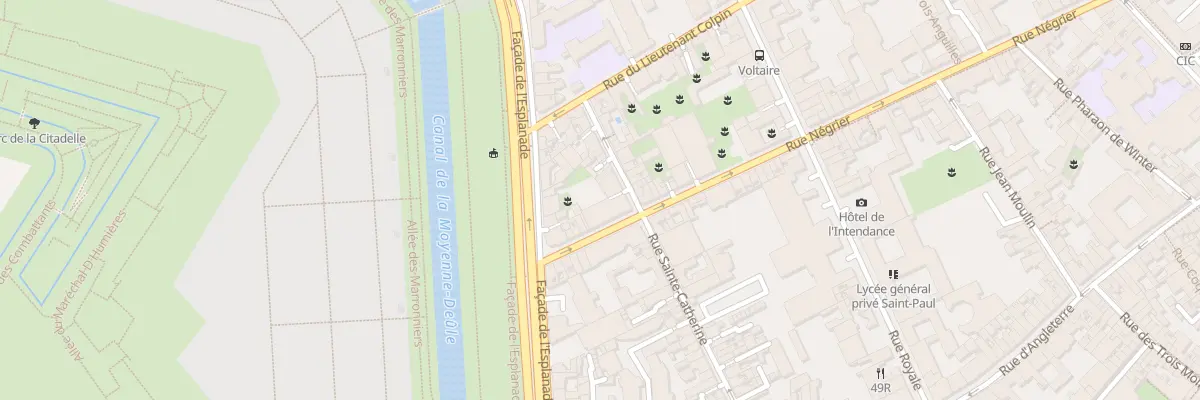 Plan du 64 Rue Négrier à Lille