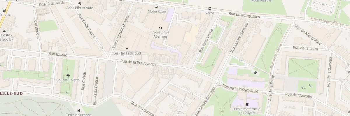 Plan du 61A Rue de la Prévoyance à Lille