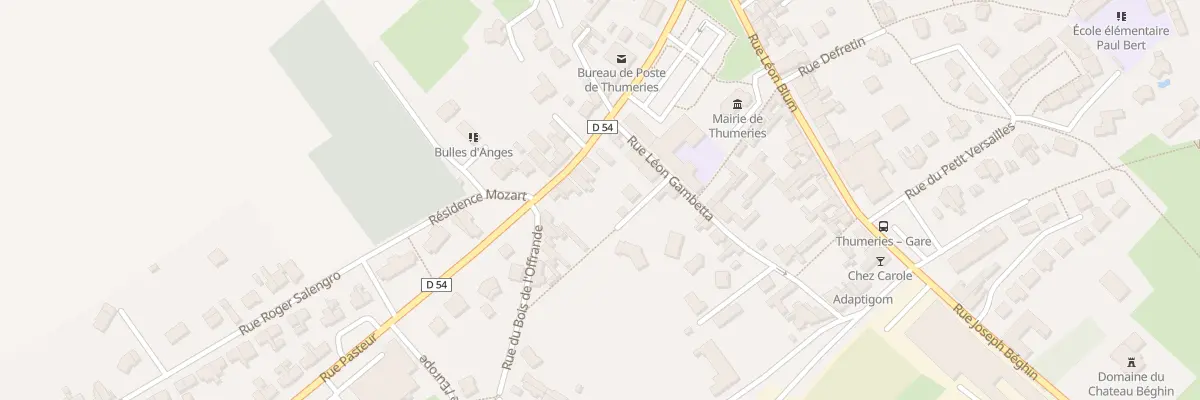 Plan du 39 Rue Roger Salengro à Thumeries