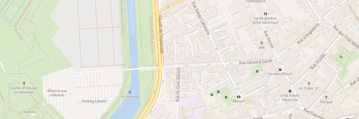 Plan du 62 Rue Léonard Danel à Lille