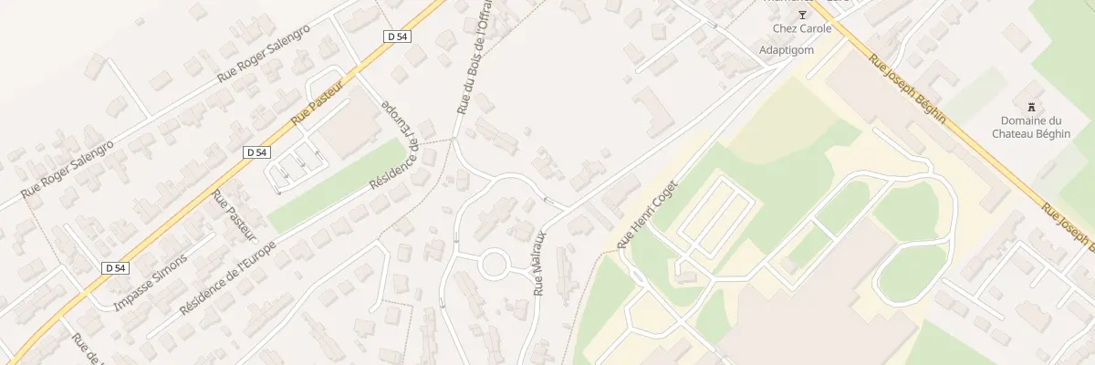 Plan du 5 Rue des Chênes à Thumeries