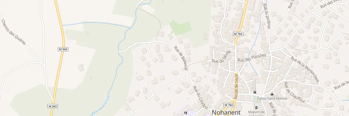Plan du 3 Rue de Bellevue à Nohanent