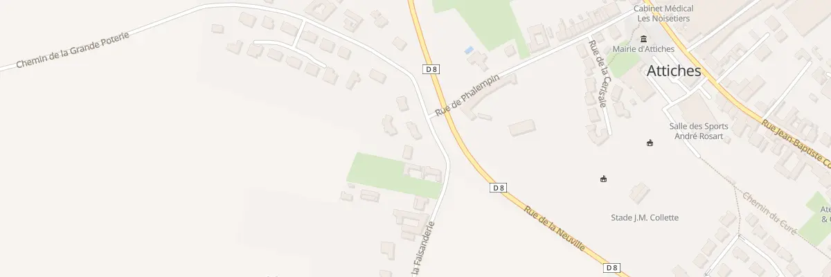 Plan du 1A Rue de la Grande Poterie à Attiches