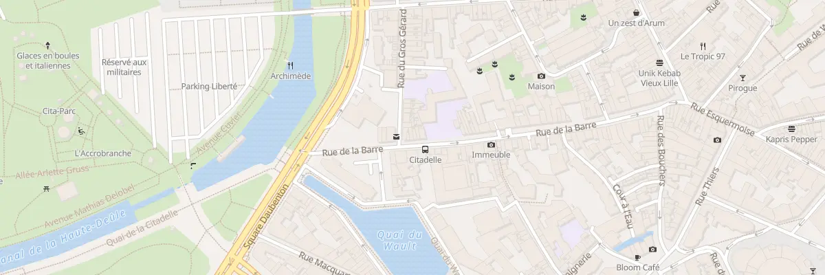 Plan du 98 Rue de la Barre à Lille