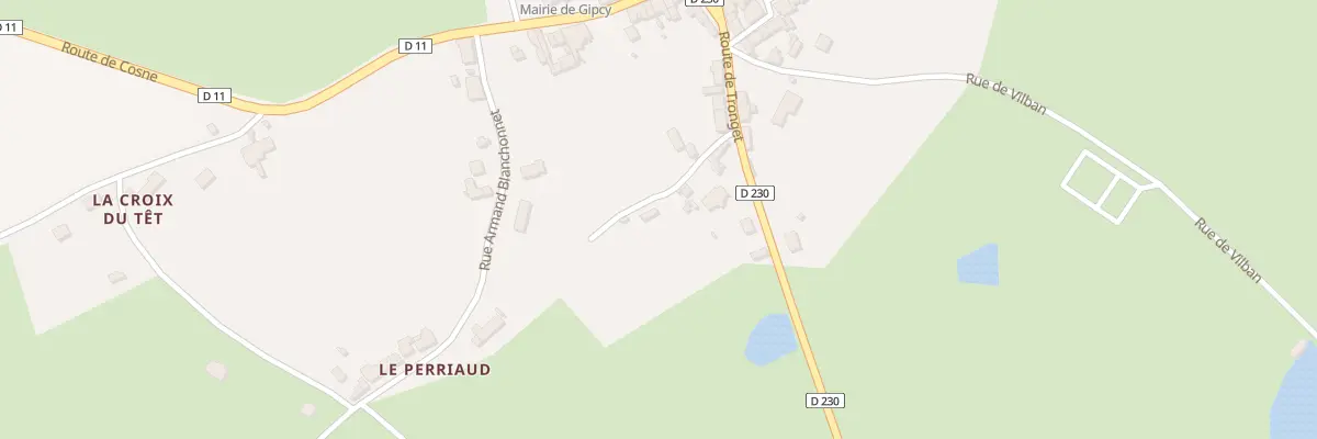 Plan du 5165 Le Bourg à Gipcy