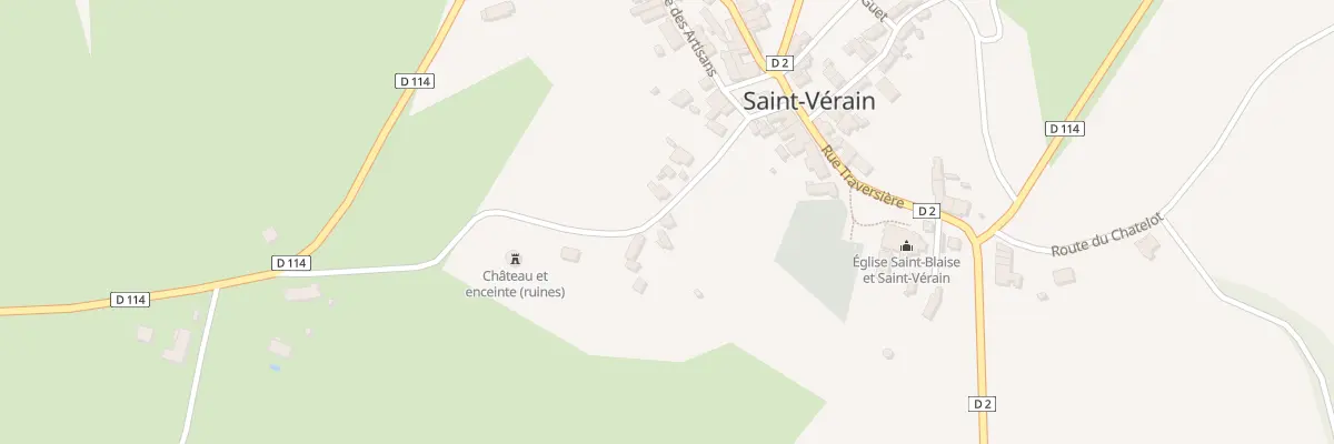 Plan du 8 Che du Château à Saint-Vérain