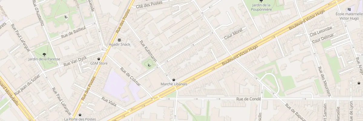 Plan du 35 Rue du Docteur Yersin à Lille