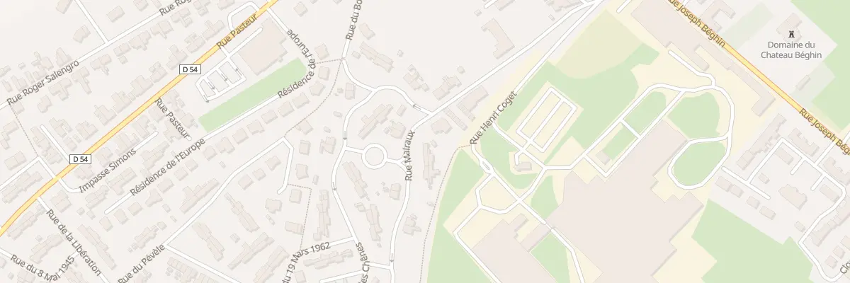 Plan du 22 Rue Malraux à Thumeries