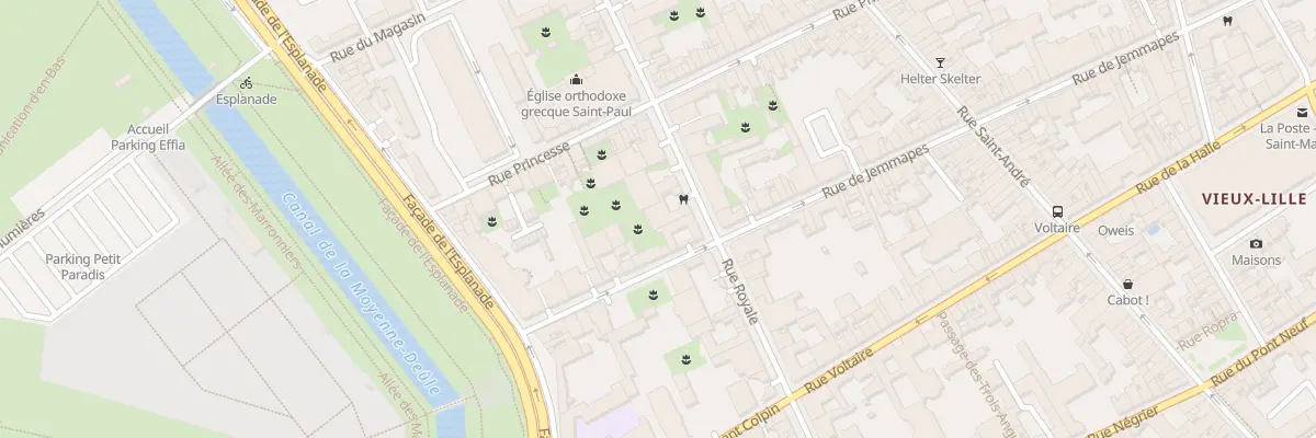 Plan du 107 Rue Royale à Lille