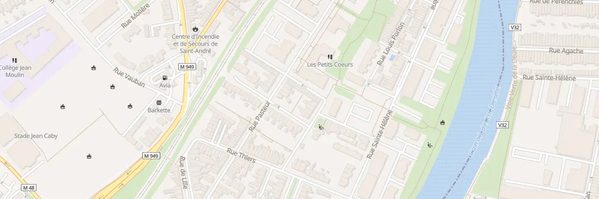 Plan du 36 Rue Pasteur à Saint-André-lez-Lille