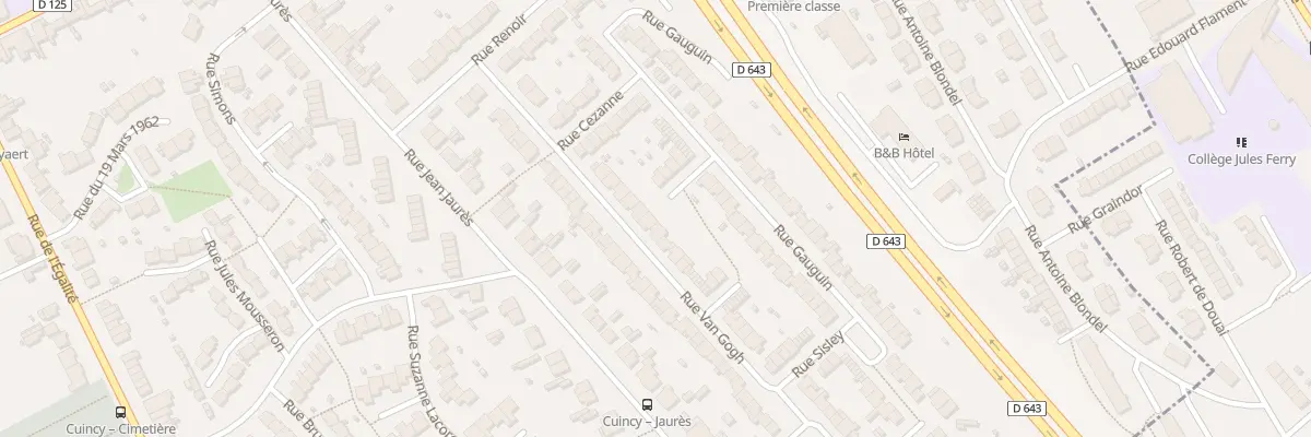 Plan du 159 Rue Van Gogh à Cuincy
