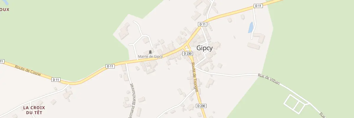 Plan du 5051 Le Bourg à Gipcy