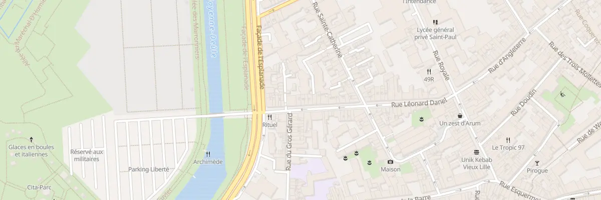 Plan du 58 Rue Léonard Danel à Lille