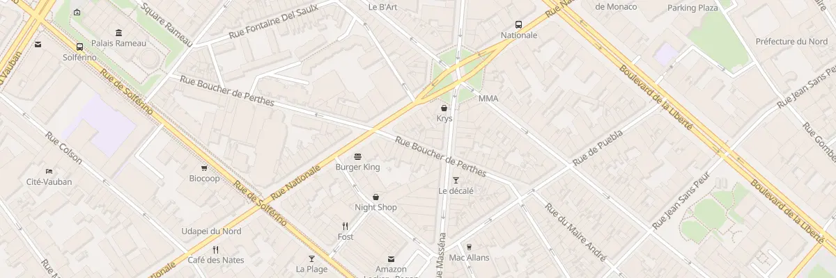 Plan du 59 Rue Boucher de Perthes à Lille