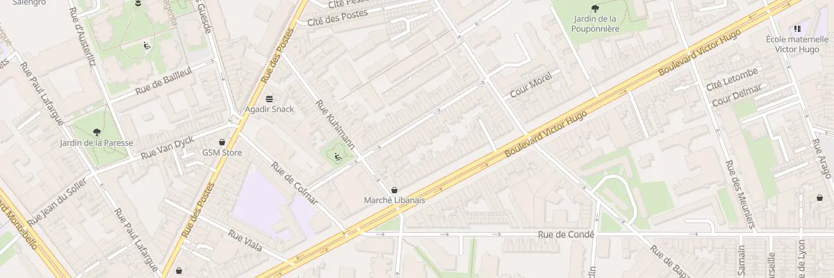 Plan du 31 Rue du Docteur Yersin à Lille