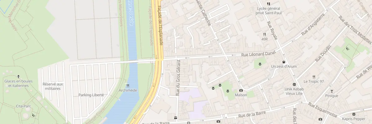 Plan du 65 Rue Léonard Danel à Lille