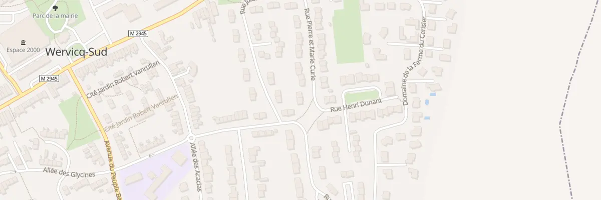 Plan du 24 Rue Pierre et Marie Curie à Wervicq-Sud